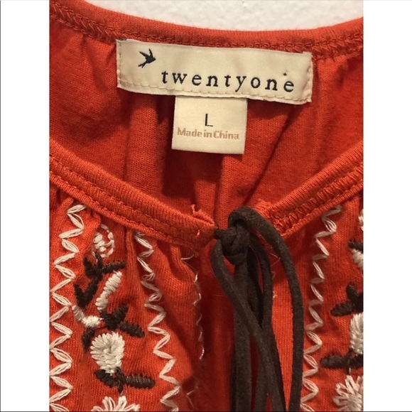 Forever 21 Orange Mini Dress w/ Keyhole & Feathers - Picture 4 of 6